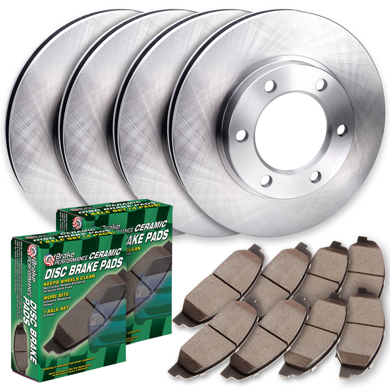 2021 Audi Q3, Q3 Quattro Standard Replacement Brake Pad and Rotor Kit