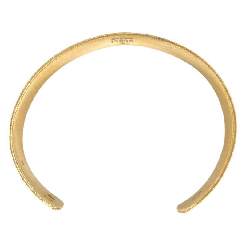 GUCCI】グッチ アイコン ブレスレット バングル K18イエローゴールド