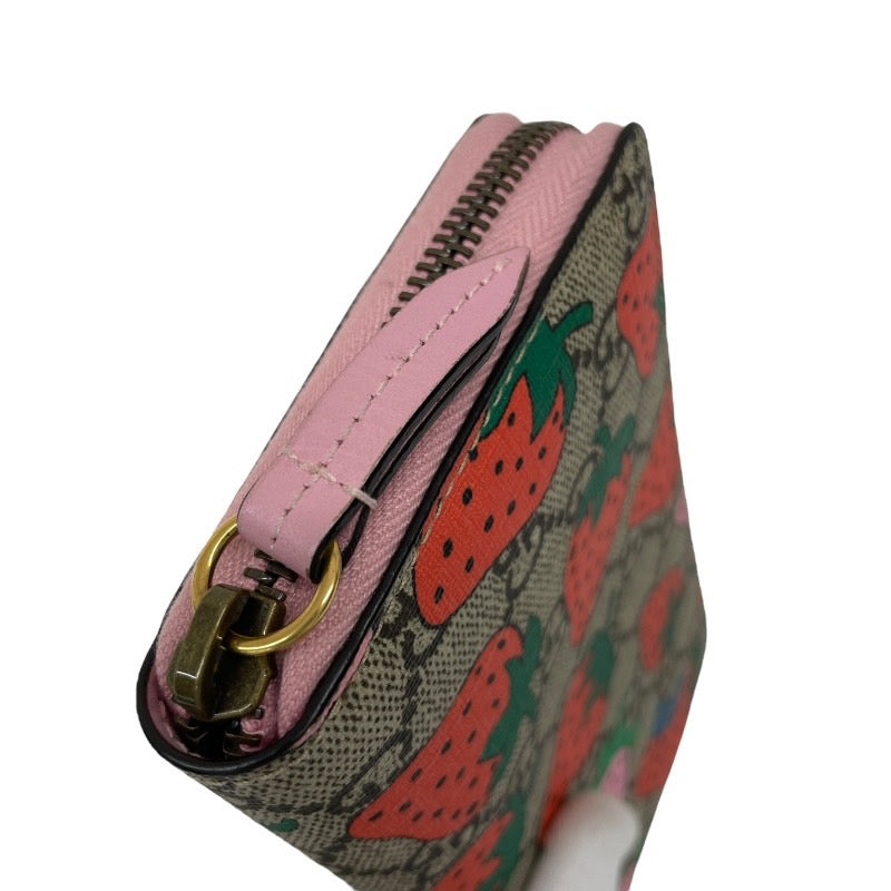GUCCI】グッチ GGスプリーム ストロベリー イチゴ 573865 長財布