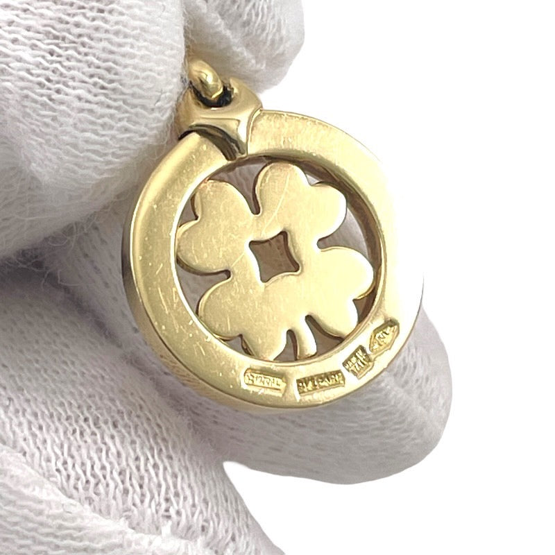 BVLGARI】ブルガリ トンド クローバー ペンダントトップ K18イエロー