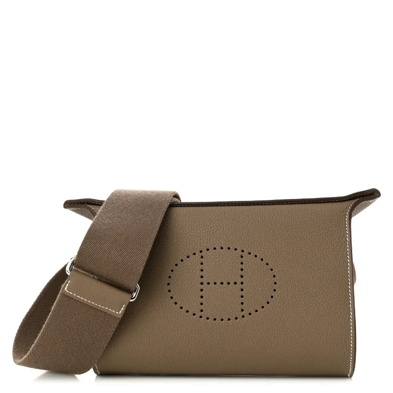 エルメス ヴィドポッシュ ショルダーバッグ トゴ エトゥープ B刻印