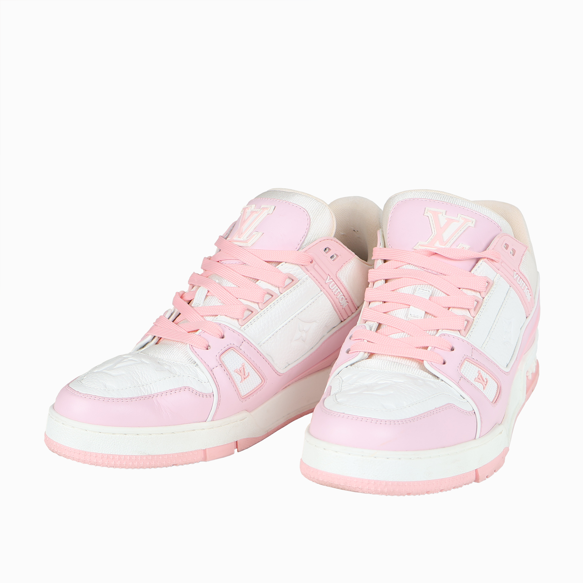 LVトレイナー・ライン スニーカー ホワイト ピンク - ブランドジャパン