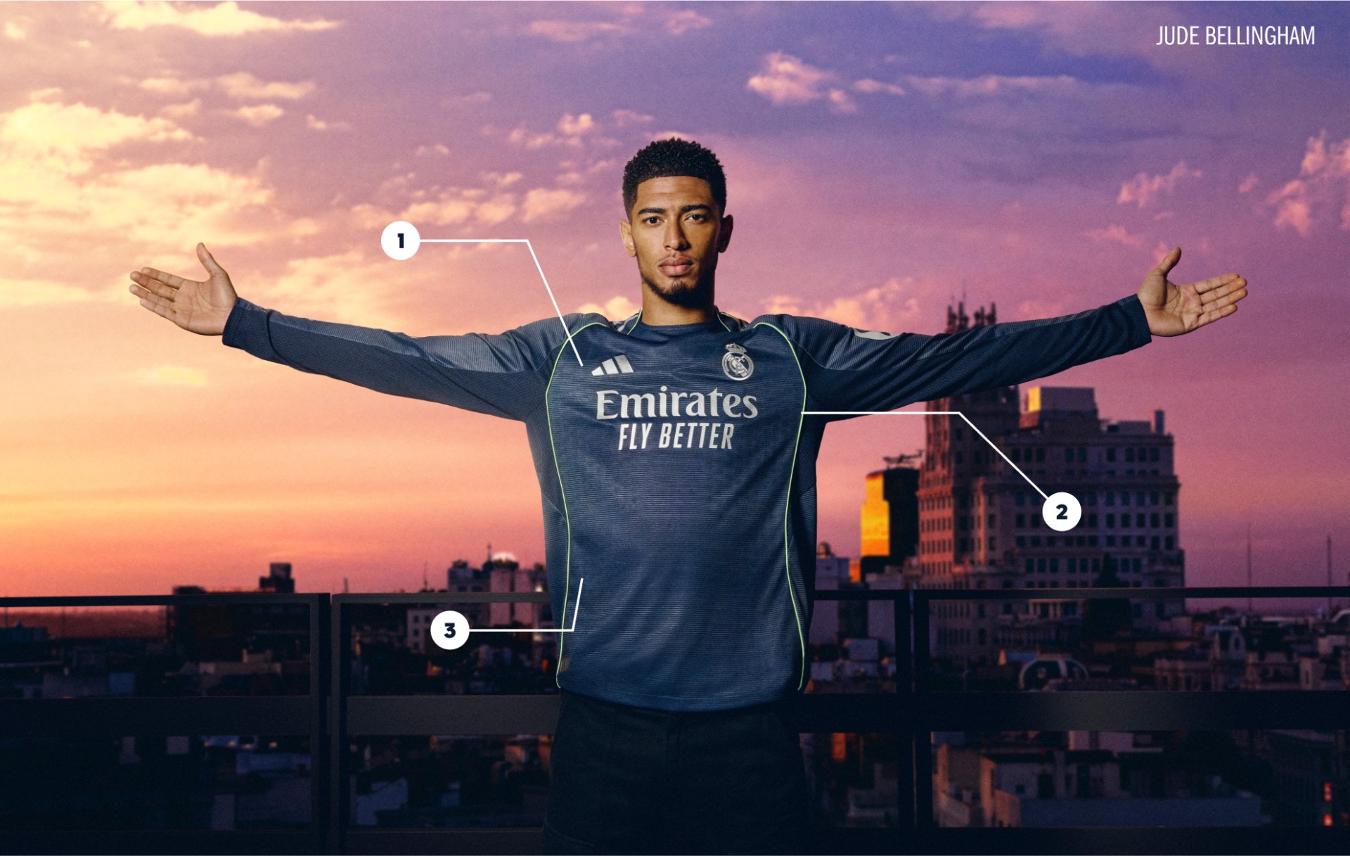 adidas Real Madrid 25/26 Away Authentic Jersey - Blue | Free