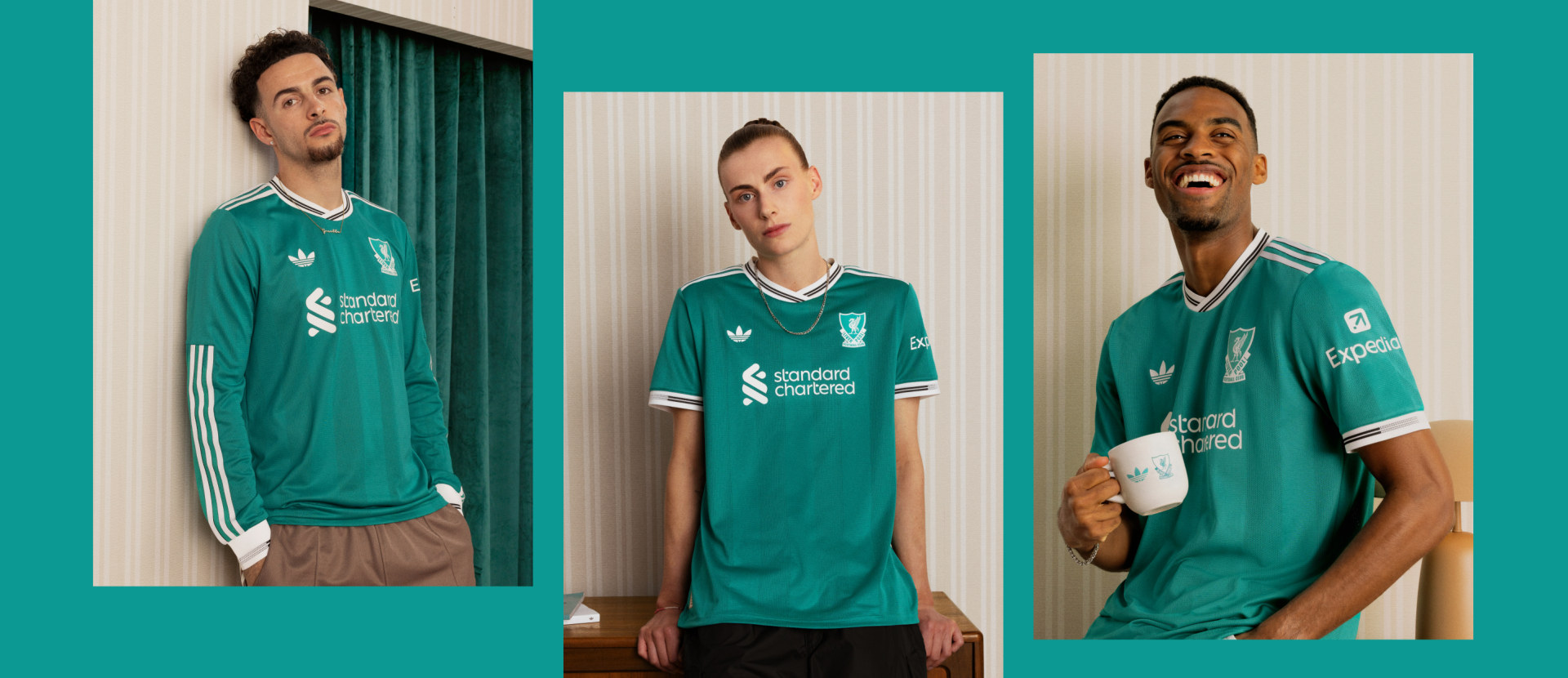 アディダス リバプール FC 25/26 長袖 サードユニフォーム - グリーン