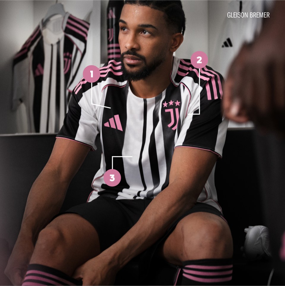 アディダス ユベントス 25/26 ホーム オーセンティック ジャージー