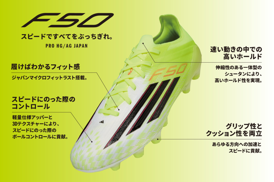 アディダス F50 PRO HG/AG / 土・人工芝用 / F50 PRO Hard Ground