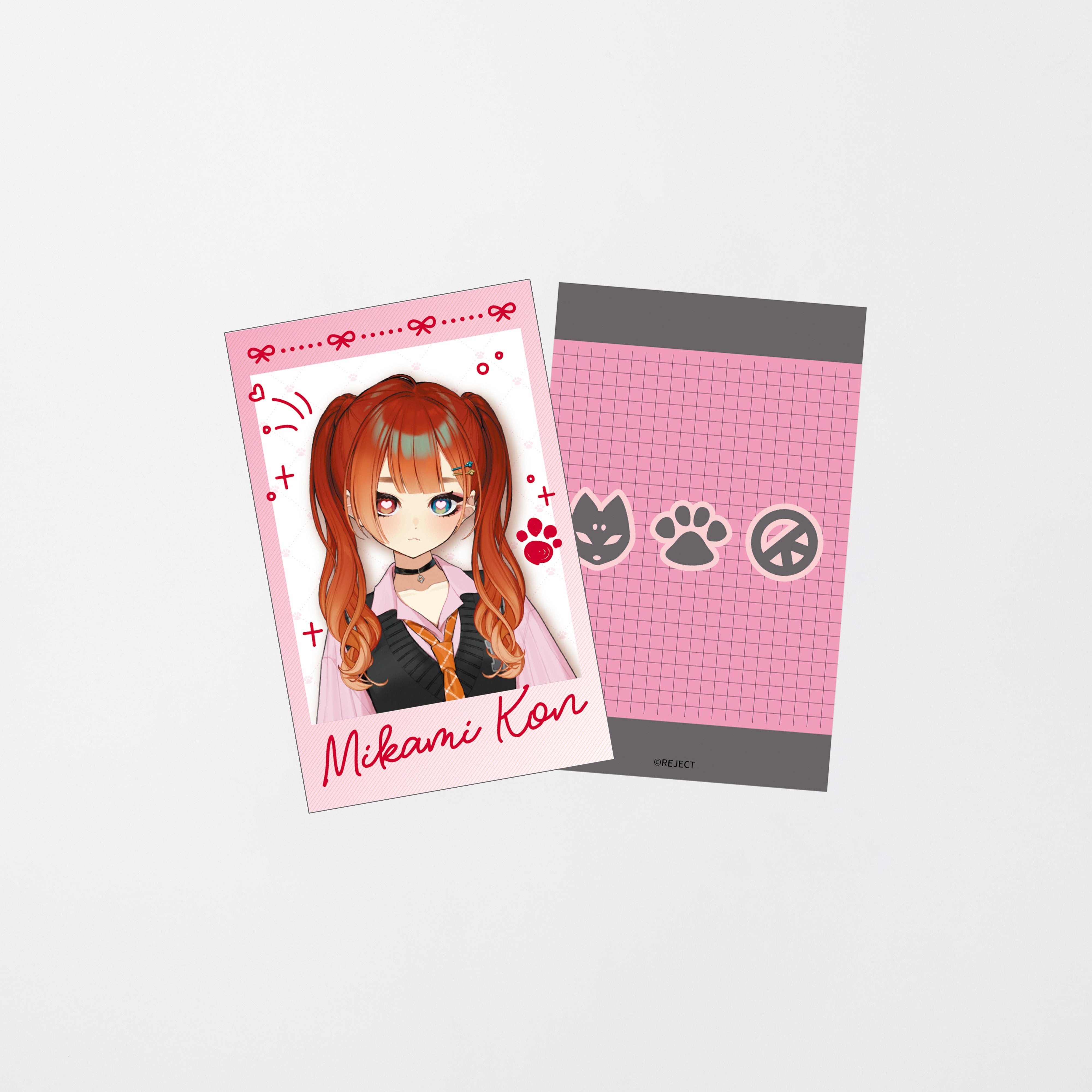 受注販売】巫神こん 2周年記念新衣装グッズ チェキ風カードセット – REJECT