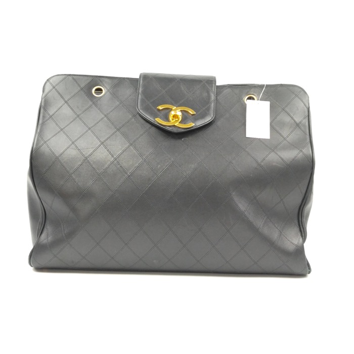 シャネル ビコローレ スーパーモデルバッグ 黒 レザー GD金具 買取実績