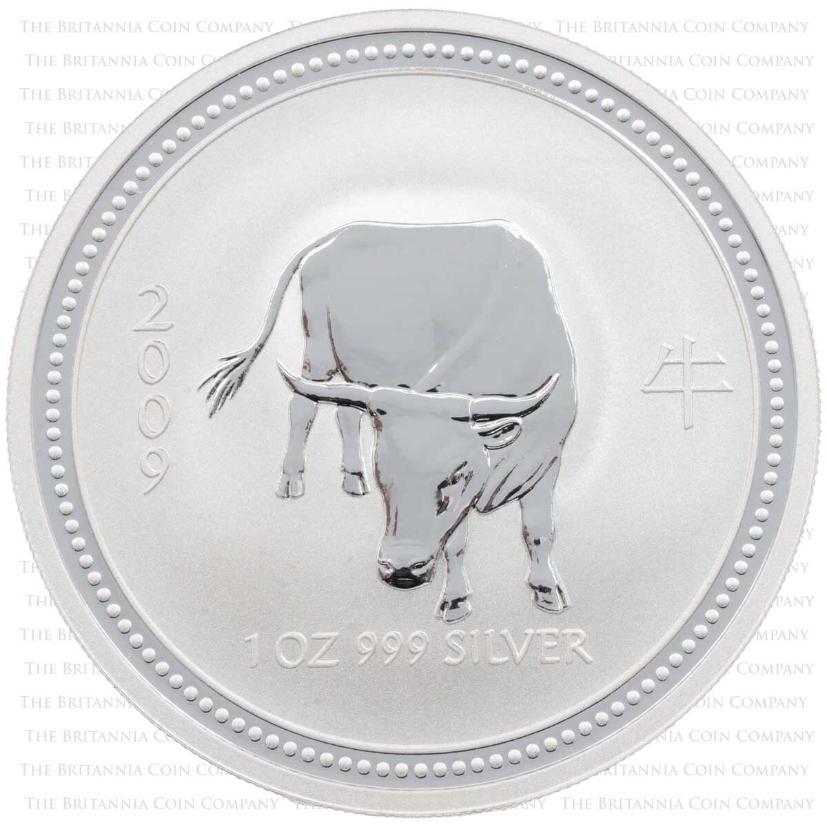 Lunar Year Of The Ox 2009 Silver 1oz Perth Coin