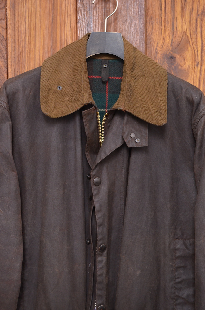 YKK bar zip】Barbour Northumbria rustic 2crest c42 @1984 e763c