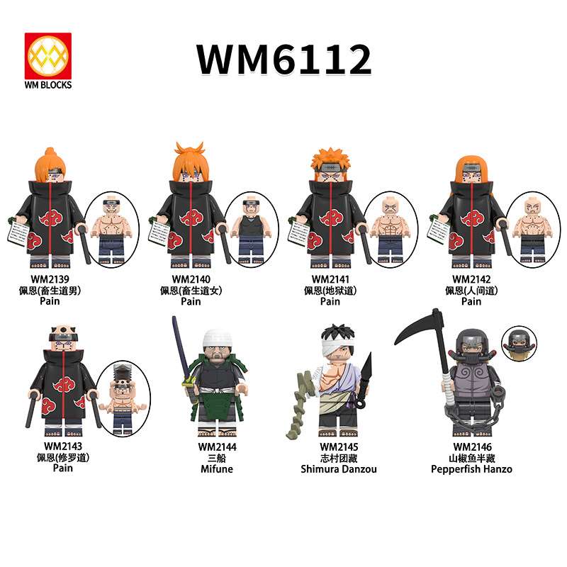 Anime Naruto Shippuden Pepperfish Hanzo WM2146 Minifigures - Brixtoy