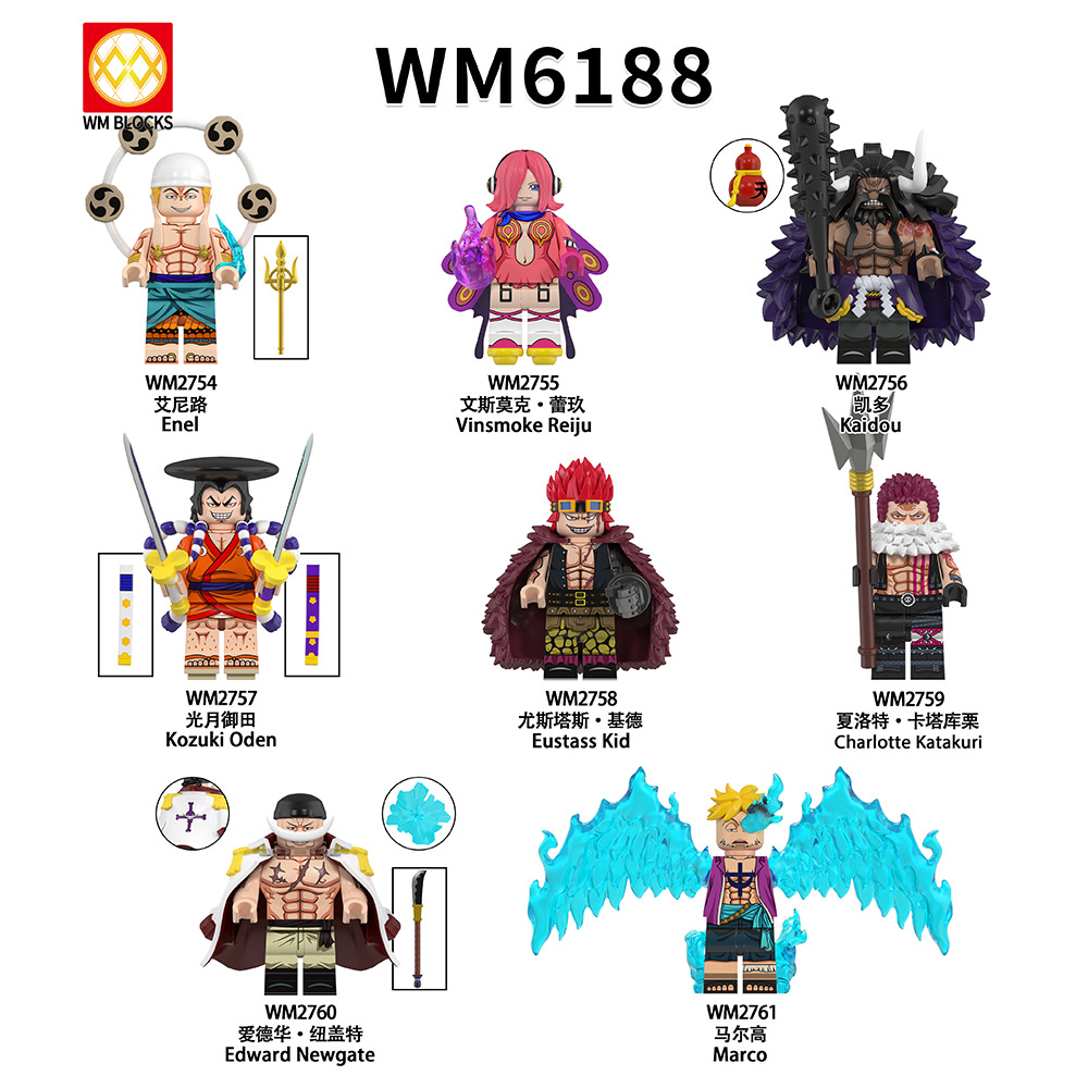 Anime One Piece Edward Newgate WM2760 Minifigures - Brixtoy