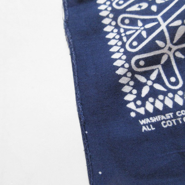 レア/人気柄/60's/クロス/ビンテージ/バンダナ/片耳/ネイビー/RN14193