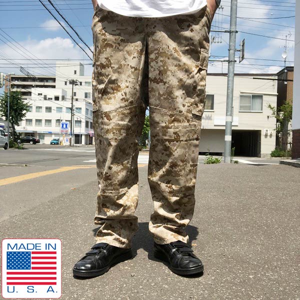 新品/USA製/実物/米軍/USMC/マーパット/デザート カモ/迷彩/パンツ