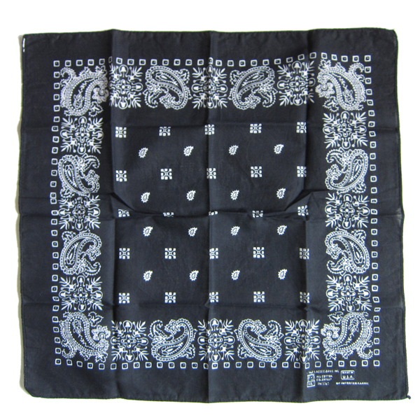美品/希少カラー/ブラック/PARIS ACCESSORIES/ビンテージ/バンダナ