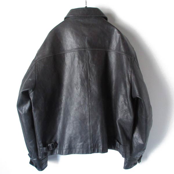 90s OLD GAP オールド ギャップ 短丈 レザージャケット 黒 L程度
