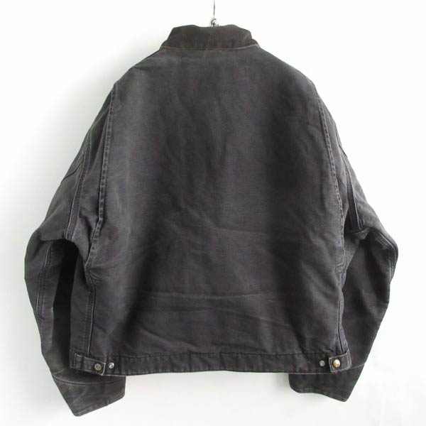 90s USA製 carhartt デトロイト ジャケット J01 フェード ブラック XL