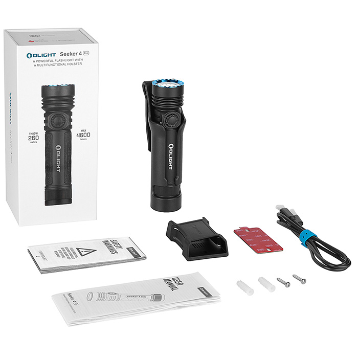 Olight Seeker 4 Pro Rechargeable Flashlight | 4600 Lumens