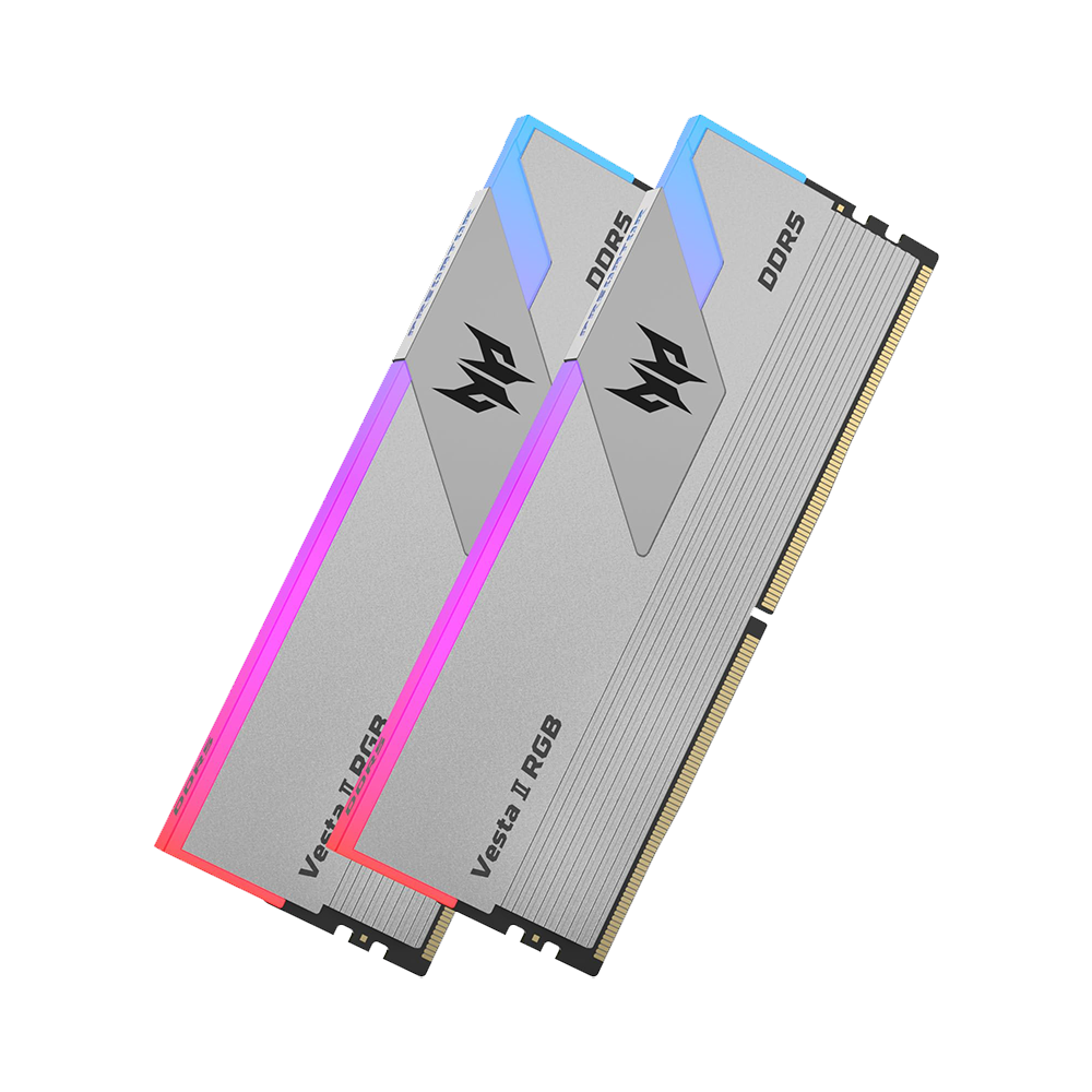 Acer Predator Vesta II RGB DDR5 6000MHz 32GB [2x16GB] DIMM Memory [Sil