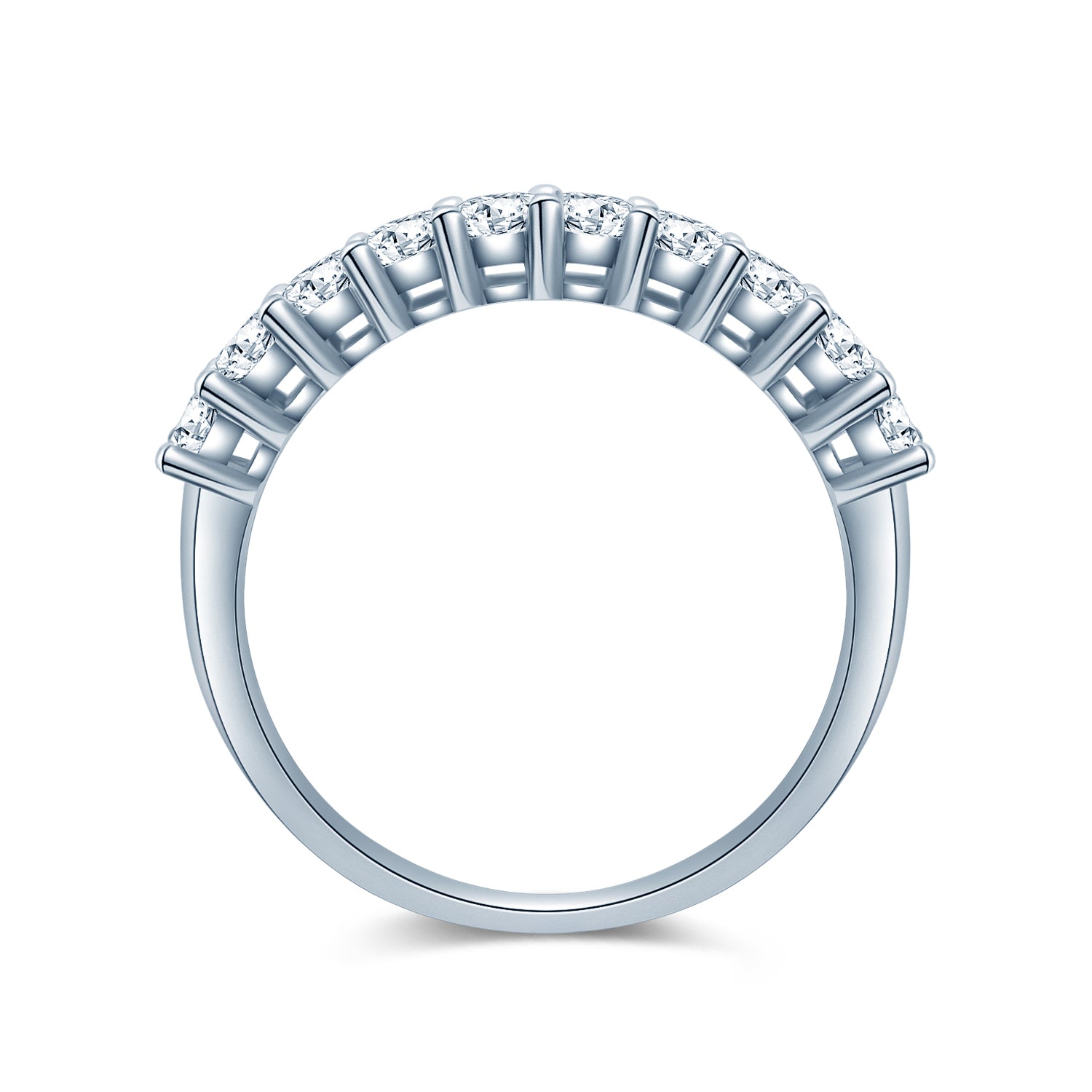 即納】エメラルドカット ハーフエタニティ リング RI095 – Brillar