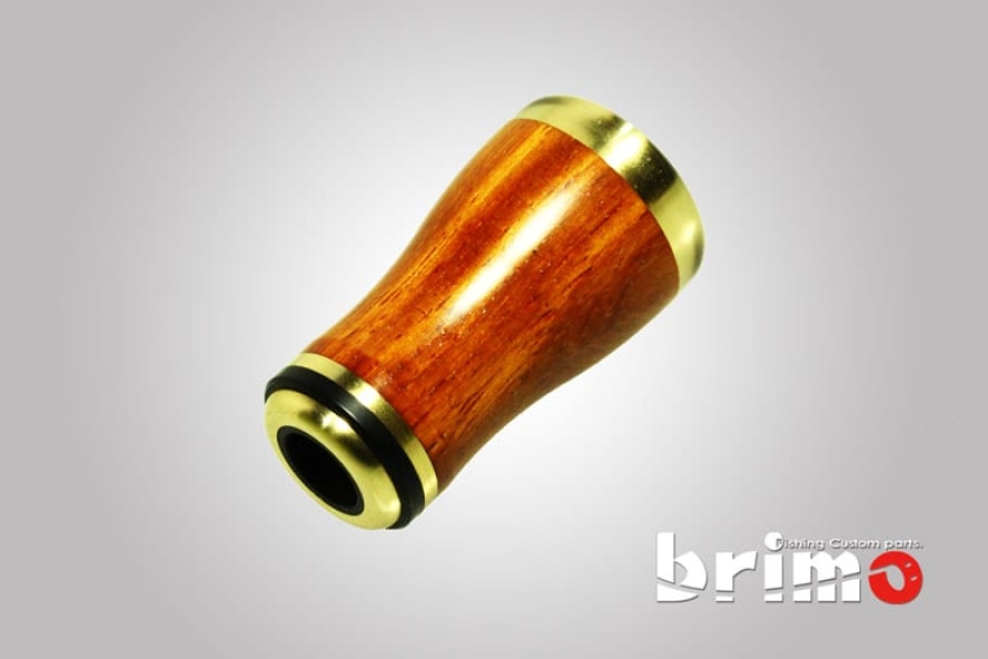 ウッドハンドルノブ シマノ・ダイワ用 Sanctus Baron350 花梨 - ブリモ