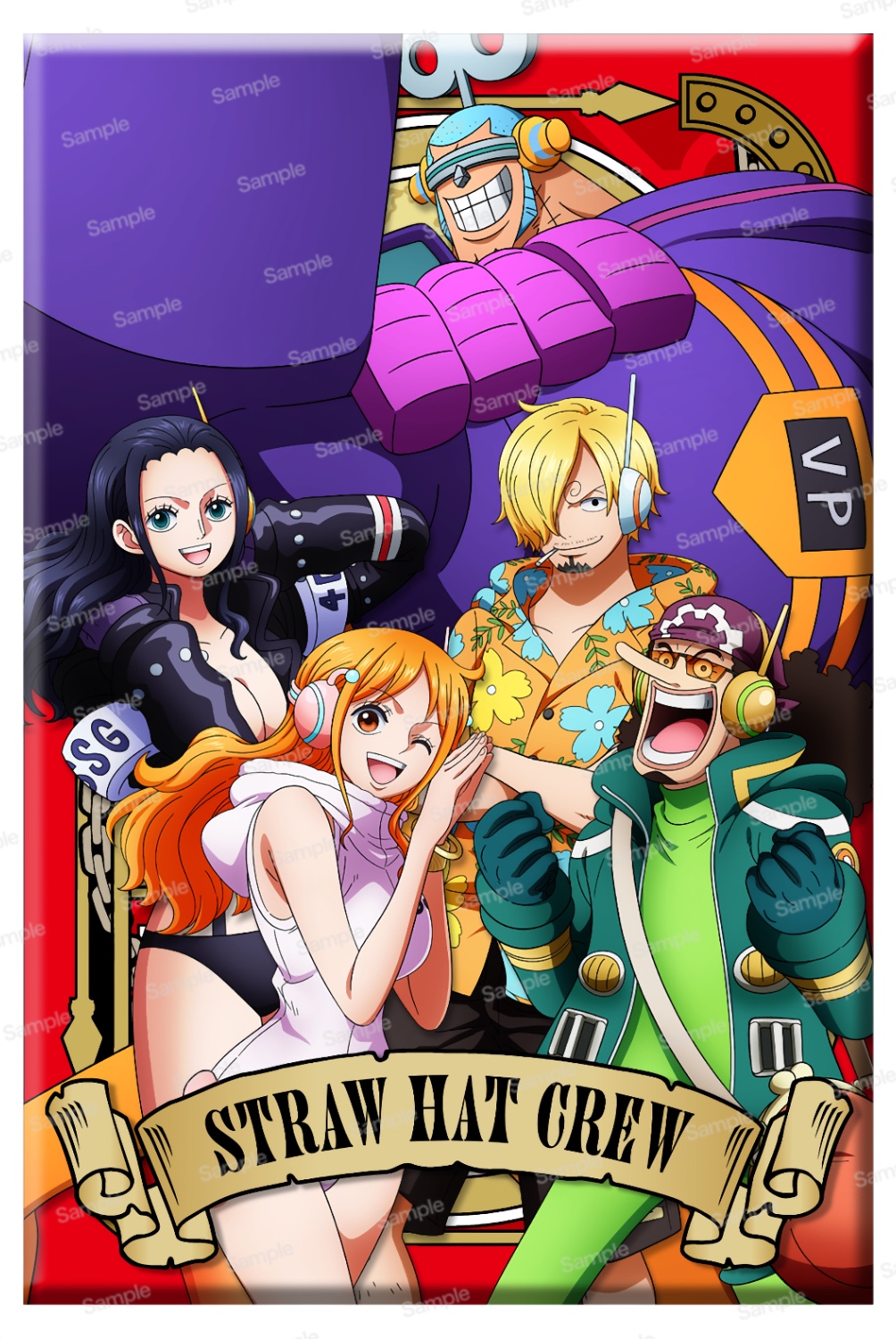 ワンピース アルティメットクルー第8弾マグネット 麦わらの一味