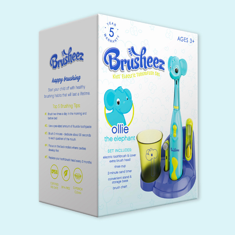 Brusheez® Kids' Electric Toothbrush Set - Ollie the Elephant