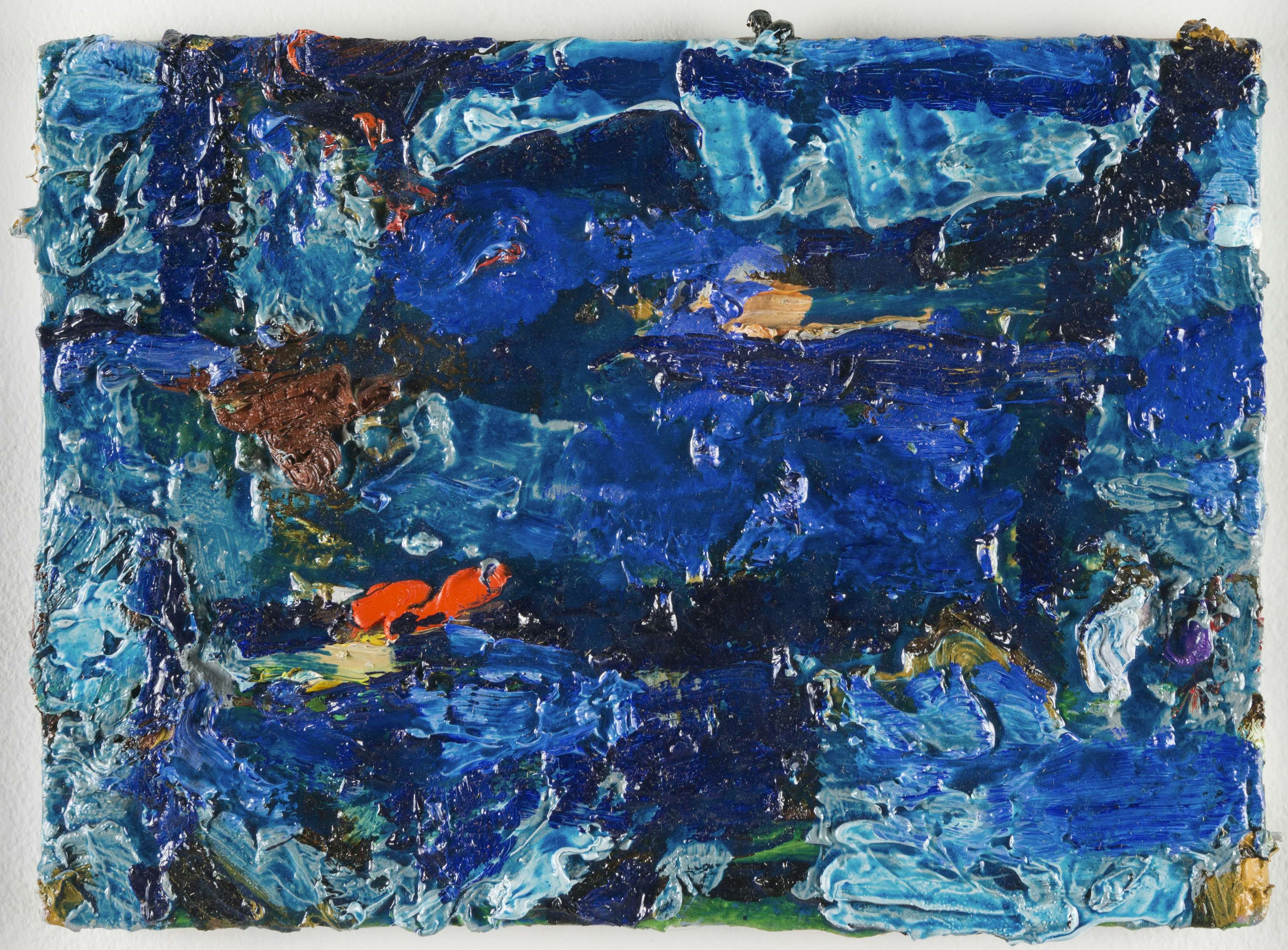 昼の絵画」と「眠る絵画」。 厚塗りの抽象画で知られる 高橋大輔の個展