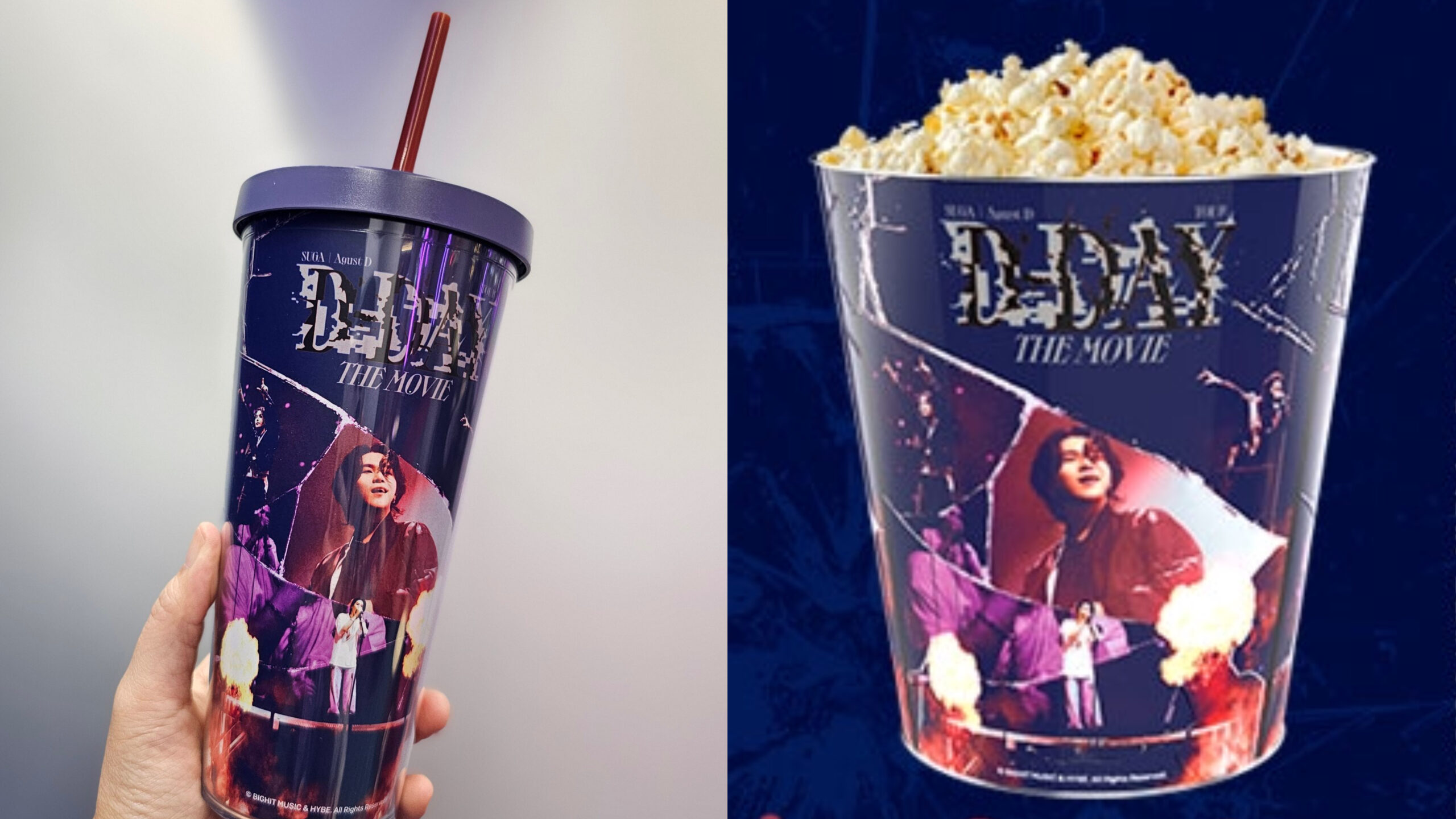 BTS SUGAの映画が公開される劇場でD-DAYカップ&ポップコーンが発売決定