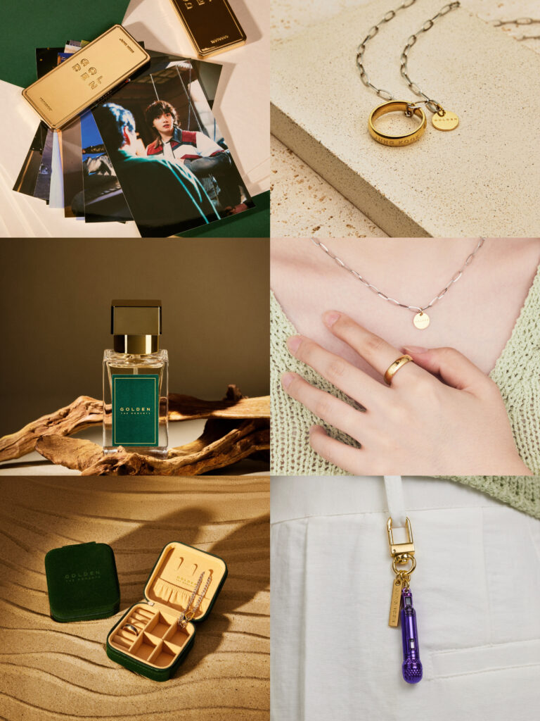 BTS ジョングクの展示会「GOLDEN : The Moments」の公式グッズが発売