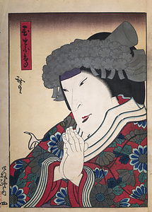 俗名六代目岩井半四郎 行年三十八歳（死絵） 文化遺産オンライン