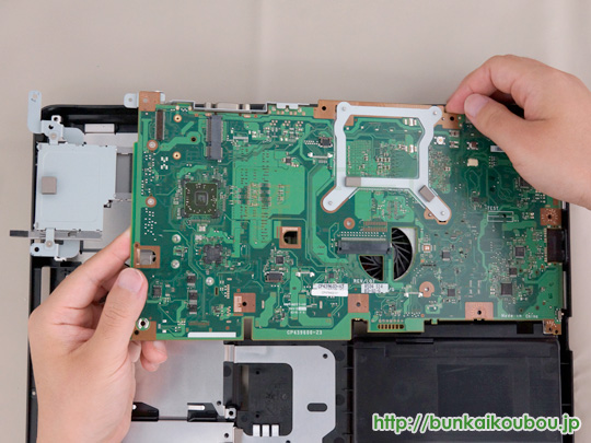 分解工房・FMV-BIBLO NF/G40(G30),NF/E40(E30) /CPU交換修理方法