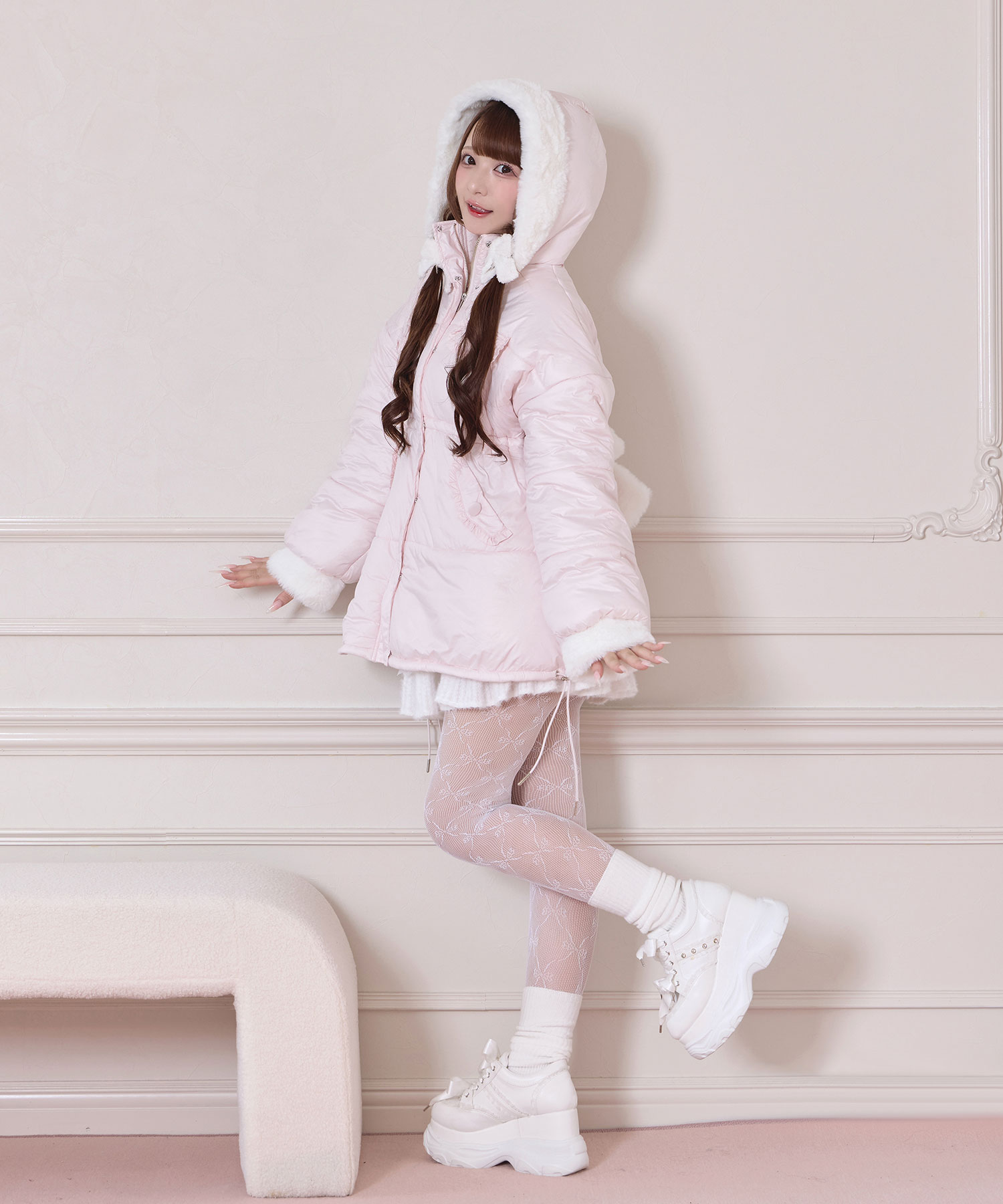 ポイントエコファー中綿フードジャケット – BUNNY APARTMENT