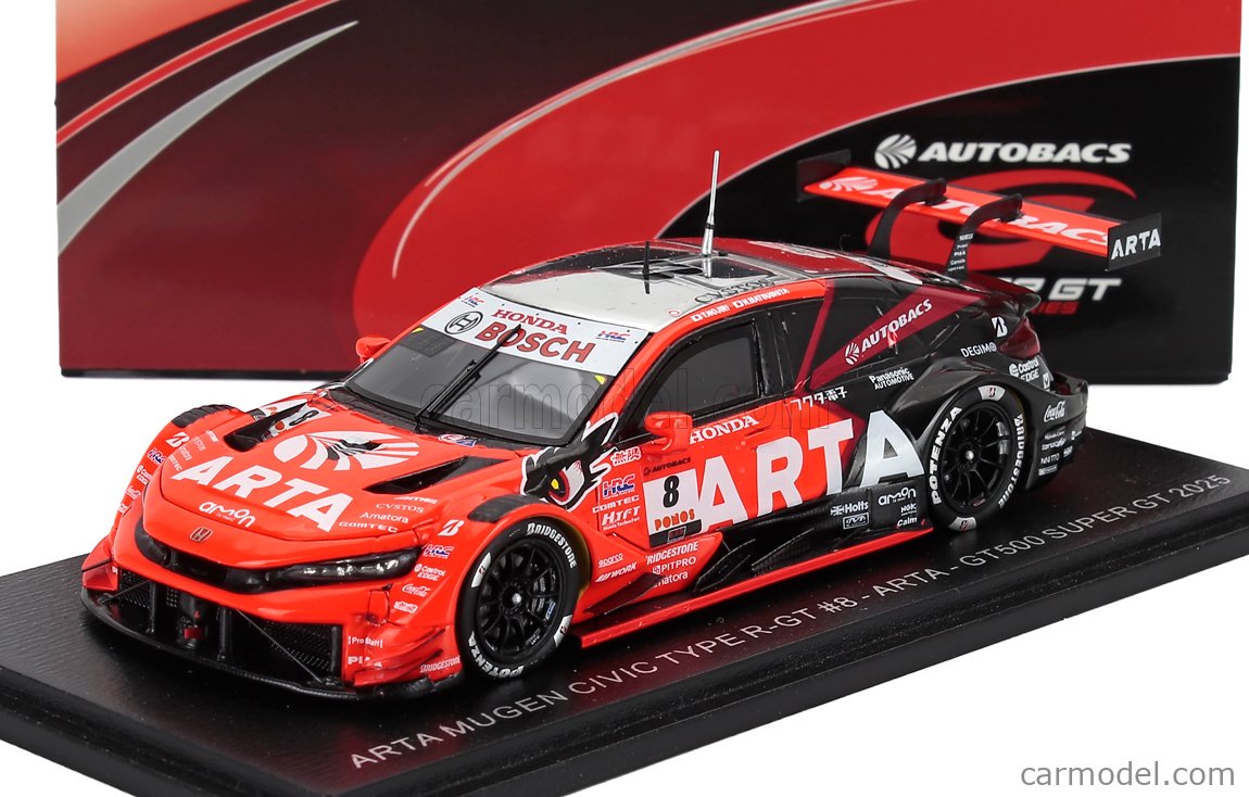 SPARK-MODEL 43SGT25008 Scale 1/43 | HONDA CIVIC TYPE R-GT TEAM