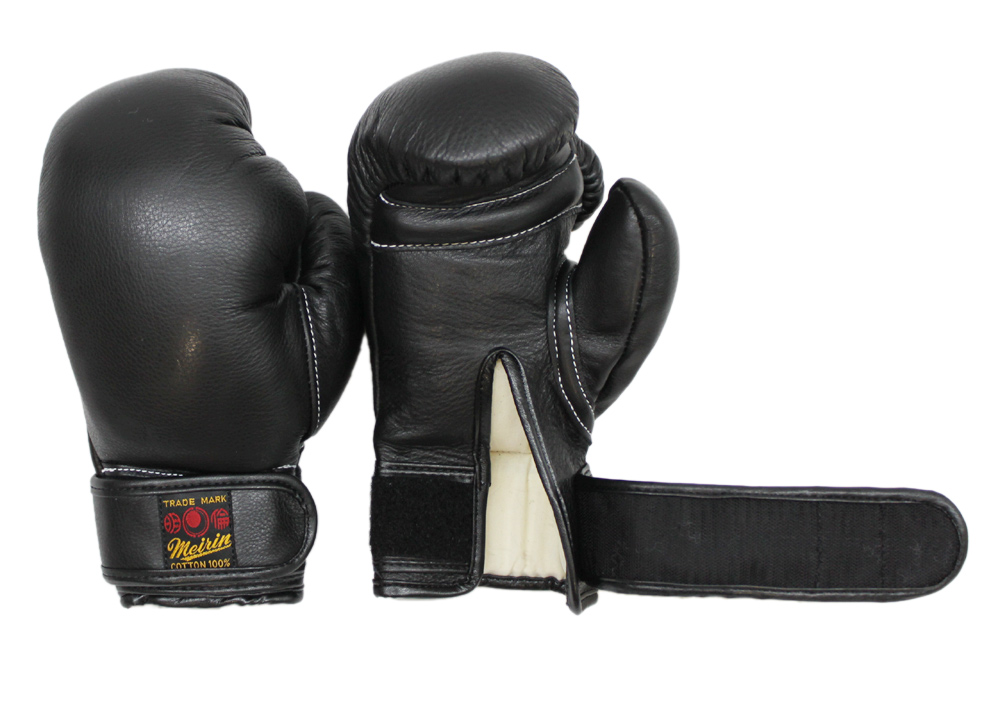 日本拳法グローブ(黒) 6オンス 少年用MT式(マジックテープ式) (日本