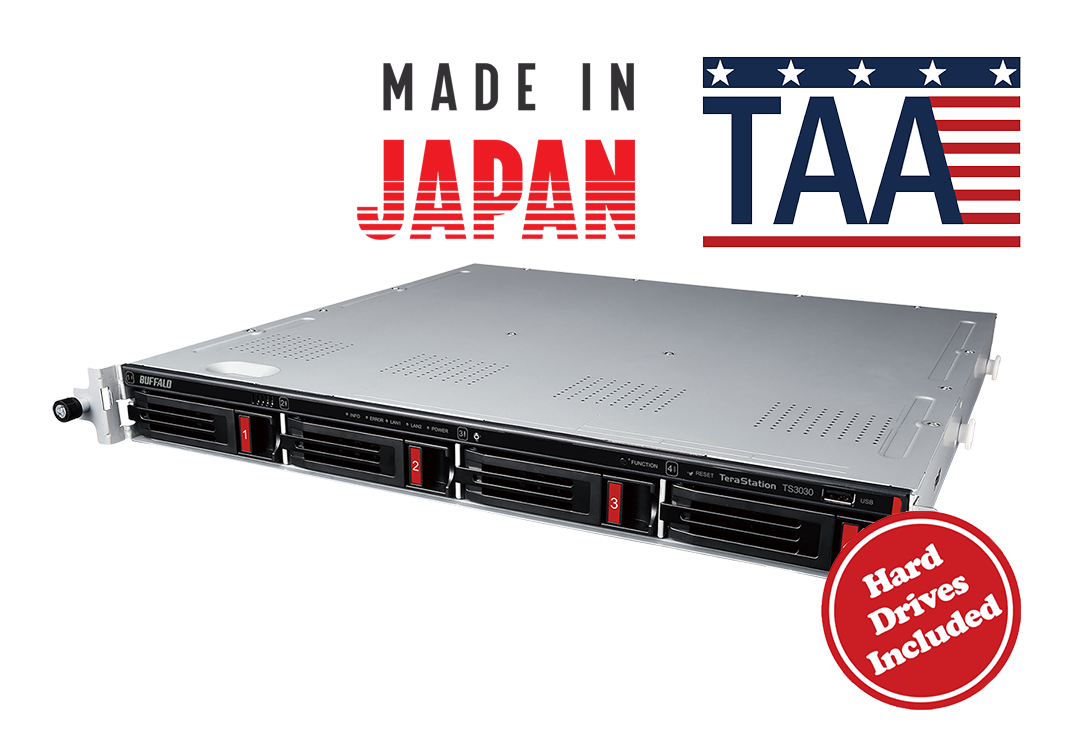 TeraStation 3030 Rackmount Network Storage Solution - Hybrid Cloud