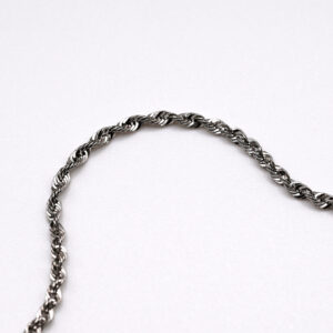 パイプロープチェーン プラチナ パイプロープ ブレスレット-【幅2.0mm