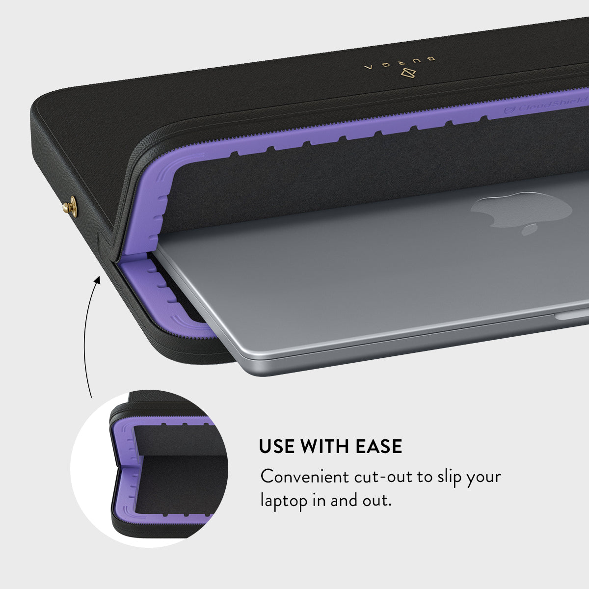 Magnetic - Leather Laptop Sleeve | BURGA