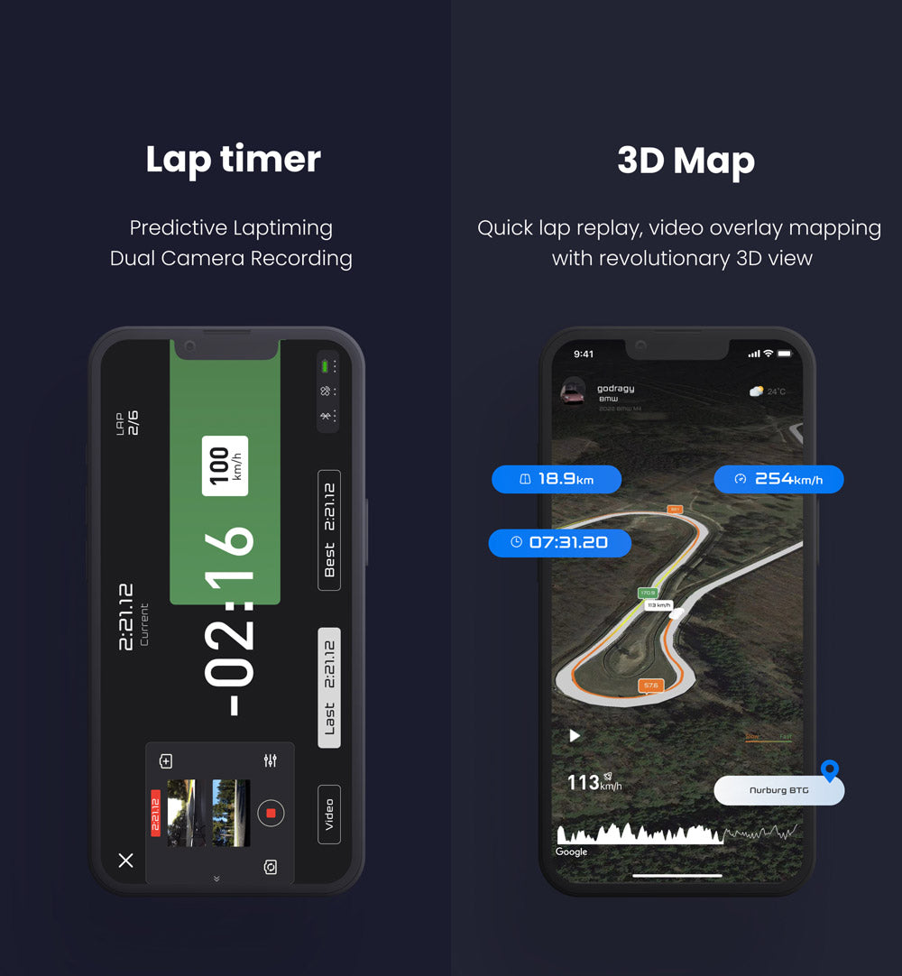 Dragy - GPS Based Performance Meter & Lap Timer / App – Burger