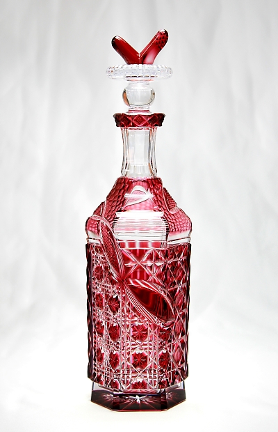 薩摩切子 デキャンタ 酒瓶 ラグジュアリー｜しょうほう 頌峰【ガラス