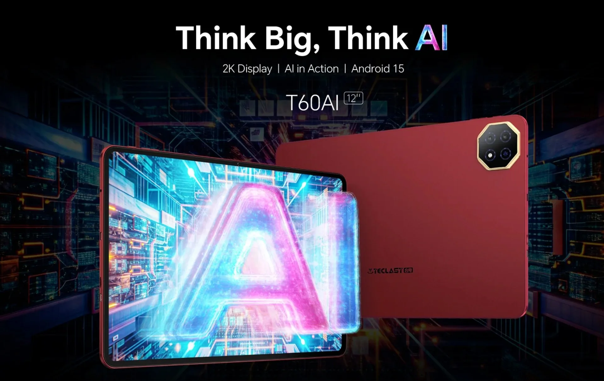 12インチ大型AIタブレット「TECLAST T60 AI」発売! AnTuTu 32万点で