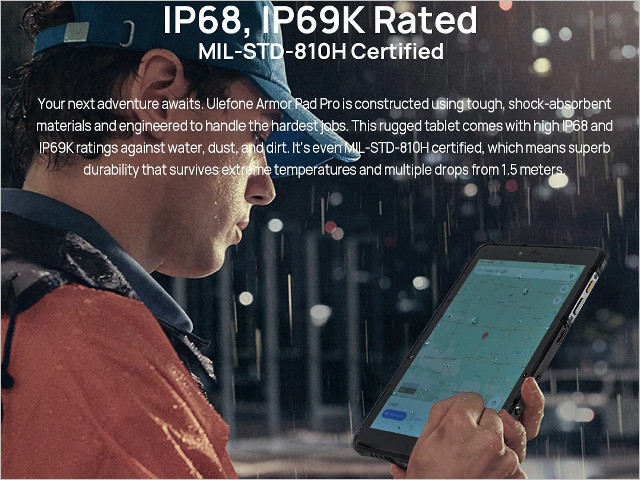 格安タフネスタブレット「Ulefone Armor Pad Pro」2万円台に値下げ
