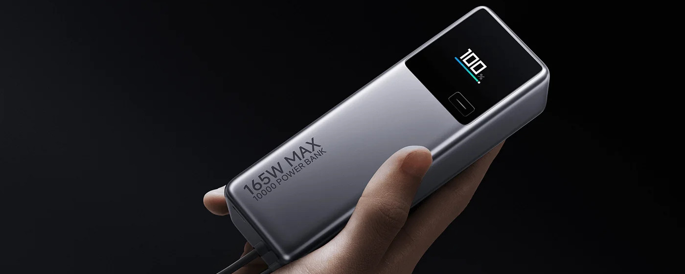 Xiaomi超大出力165Wのモバイルバッテリー発売、スマホの120W超急速充電