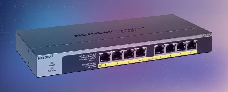 Netgear 8-Port PoE/PoE+ Gigabit Ethernet Unmanaged Switch 67.5W