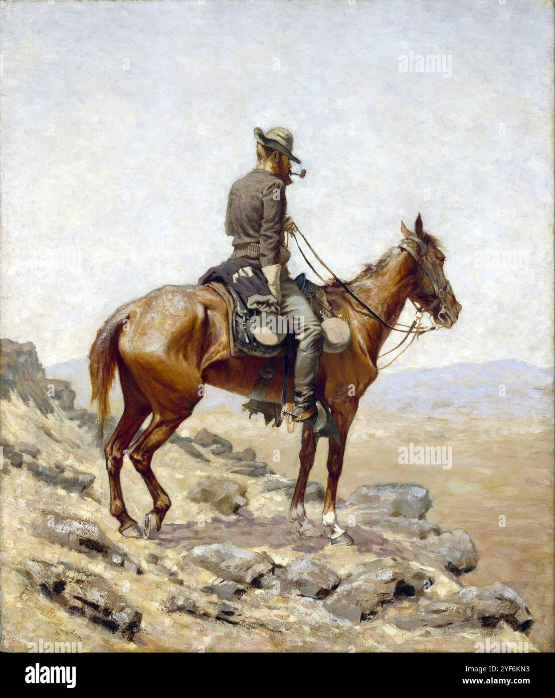 Frederic remington the cowboy hi-res stock photography and images