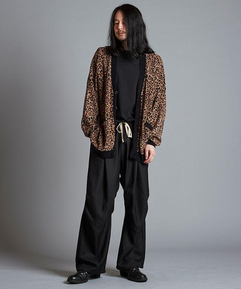 50%OFF【NO ID.(ノーアイディー)】 ﾚｵﾊﾟｰﾄﾞｼﾞｬｶﾞｰﾄﾞC-D カーディガン