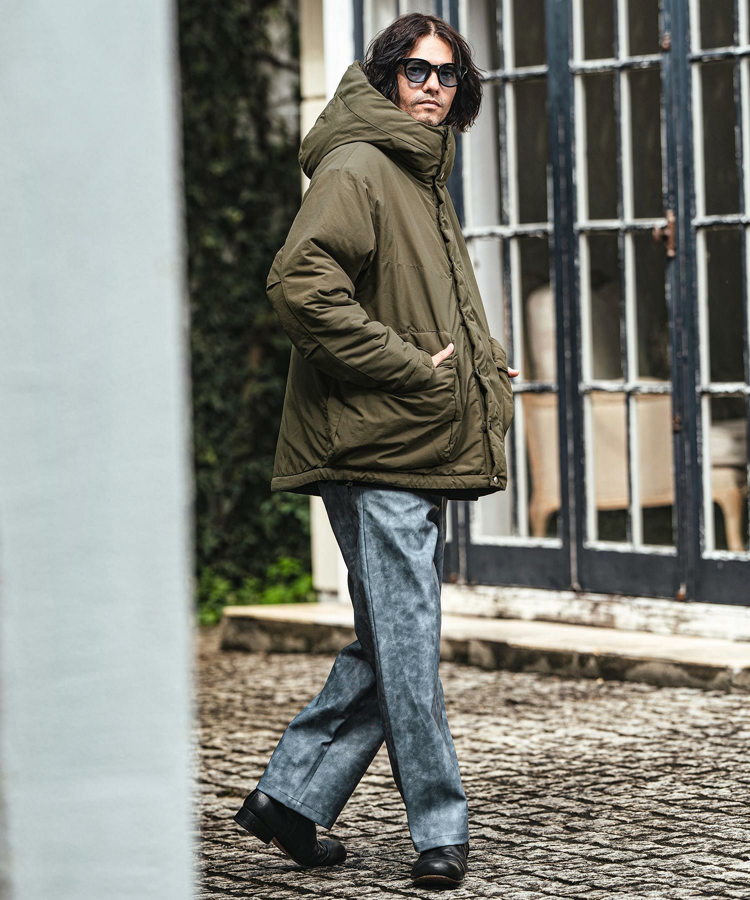 CAMBIO(カンビオ)】60-40クロス中綿アウトドアパーカー(CAM-7198