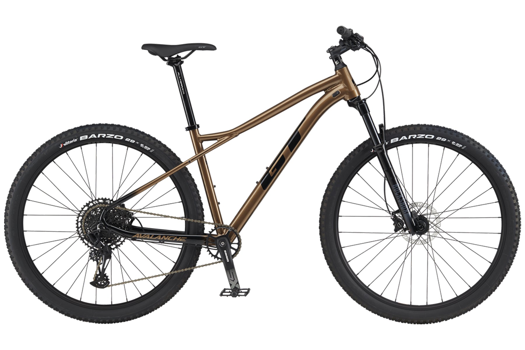 GT Bikes Avalanche Expert 29 - Satin Bronze-Aqua - 2024 – Cambria Bike