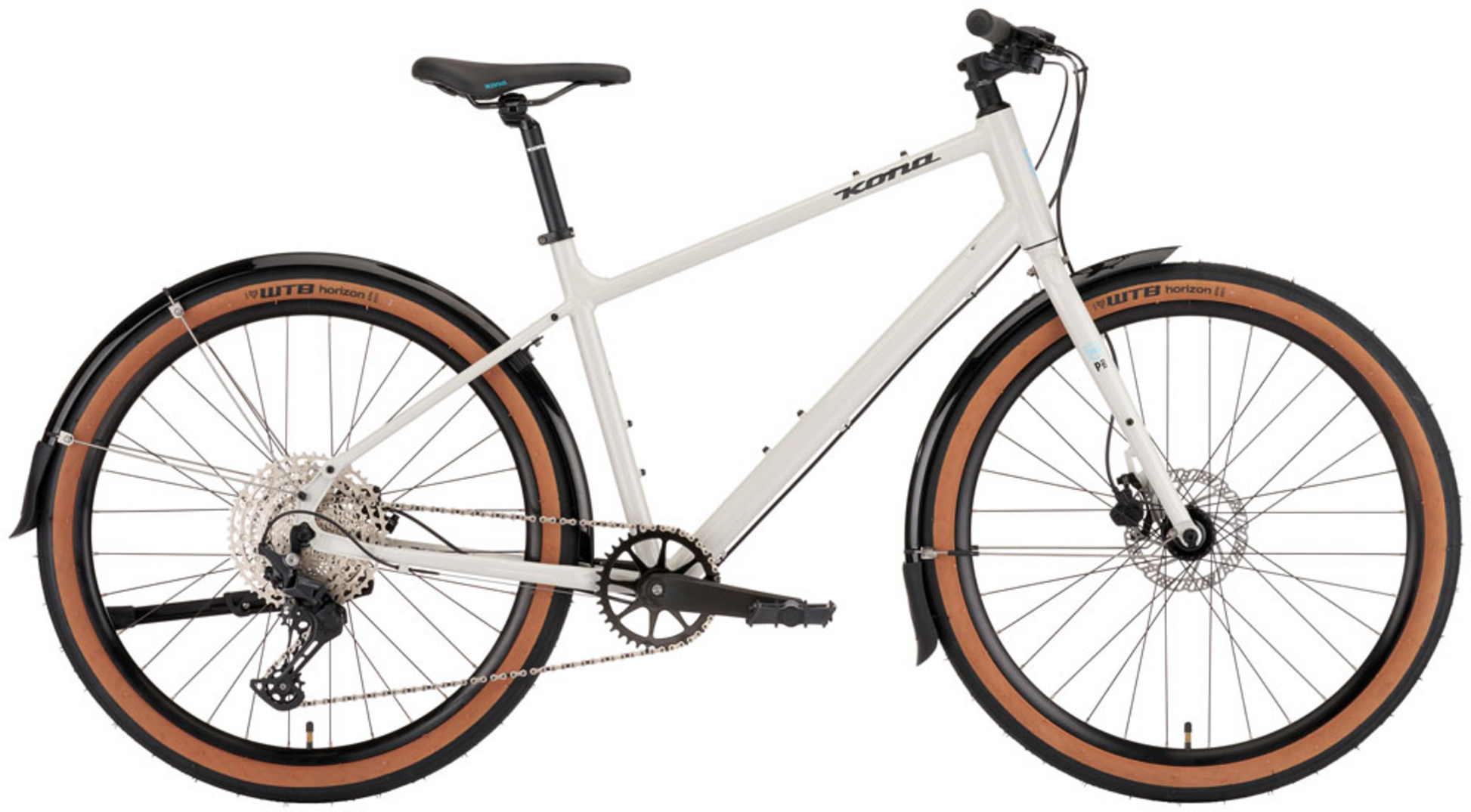 Kona Dew Deluxe 650b - Gloss Porcelain White - 2023 – Cambria Bike