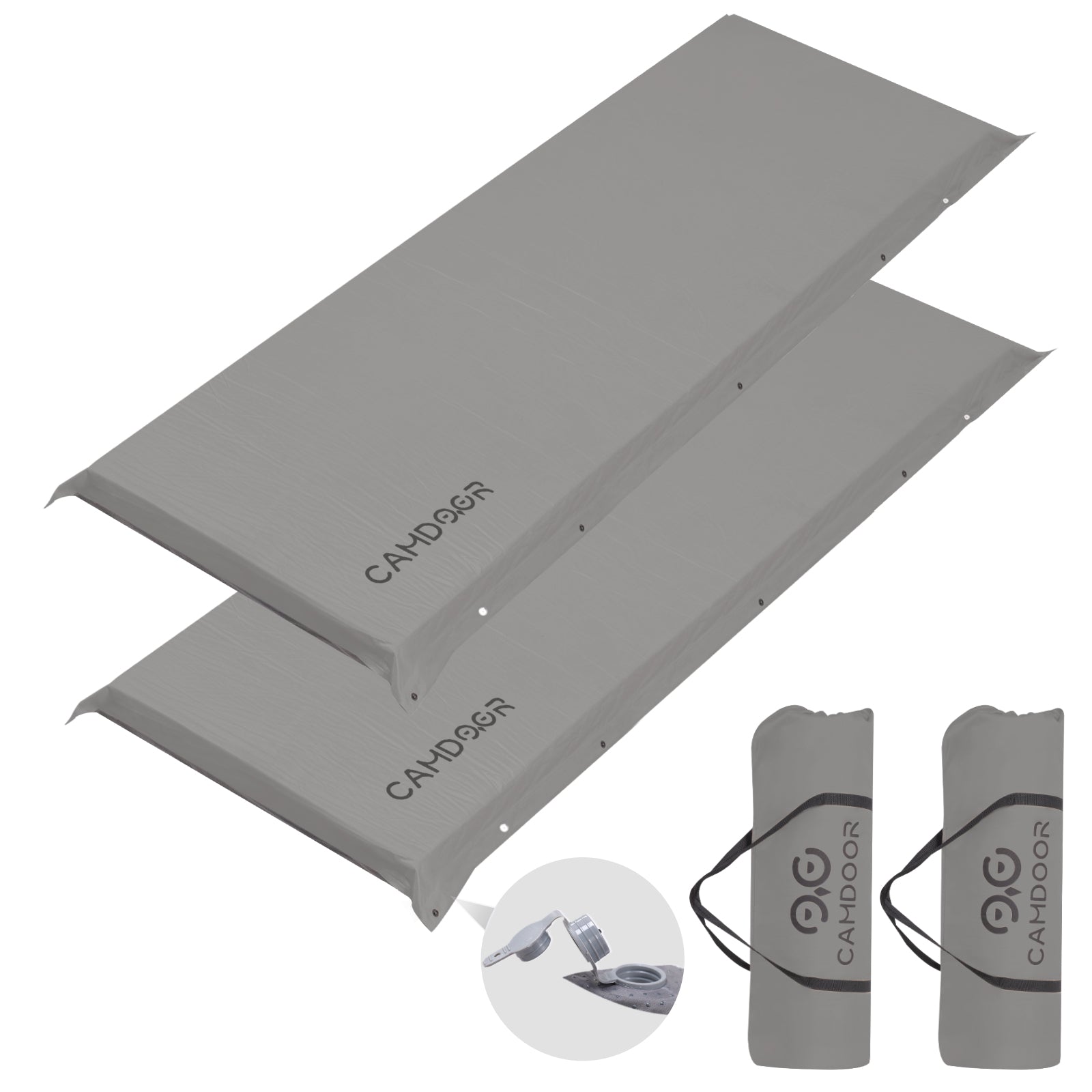 キャンプマット 10CM、インフレータマット、ソロ キャンプ | Camdoor